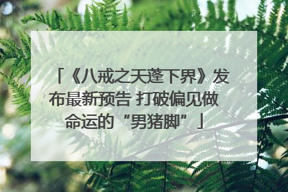 《八戒之天蓬下界》发布最新预告 打破偏见做命运的“男猪脚”
