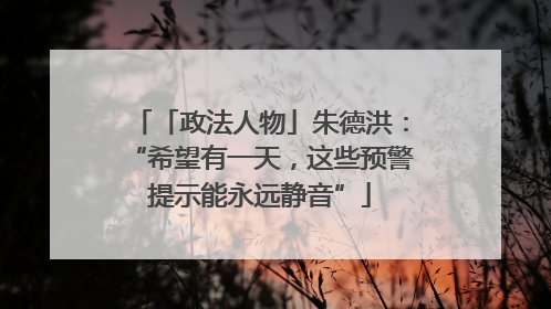 「政法人物」朱德洪：“希望有一天，这些预警提示能永远静音”