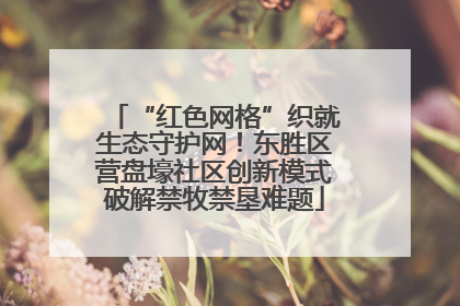 “红色网格”织就生态守护网！东胜区营盘壕社区创新模式破解禁牧禁垦难题