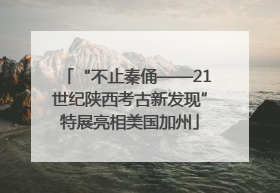 “不止秦俑——21世纪陕西考古新发现”特展亮相美国加州