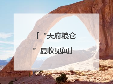 “天府粮仓”夏收见闻