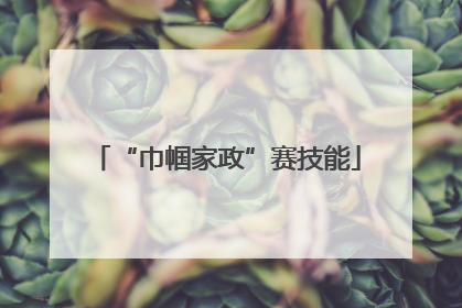 “巾帼家政”赛技能