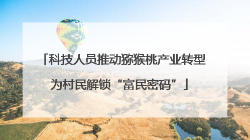 科技人员推动猕猴桃产业转型 为村民解锁“富民密码”