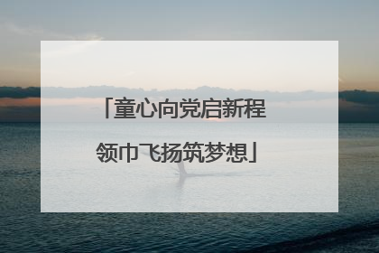 童心向党启新程 领巾飞扬筑梦想