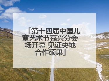 第十四届中国儿童艺术节嘉兴分会场开幕 见证央地合作硕果