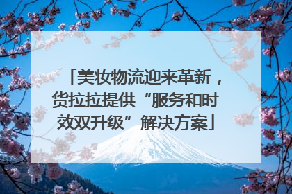 美妆物流迎来革新，货拉拉提供“服务和时效双升级”解决方案