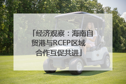 经济观察：海南自贸港与RCEP区域合作互促共进