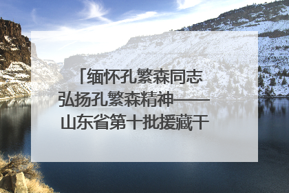 缅怀孔繁森同志 弘扬孔繁森精神——山东省第十批援藏干部人才清明节前到岗巴县开展党性教育