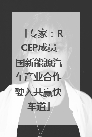 专家：RCEP成员国新能源汽车产业合作驶入共赢快车道