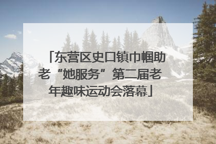 东营区史口镇巾帼助老“她服务”第二届老年趣味运动会落幕