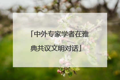 中外专家学者在雅典共议文明对话