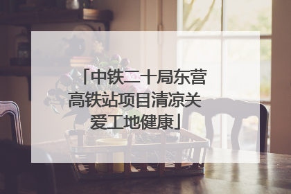 中铁二十局东营高铁站项目清凉关爱工地健康