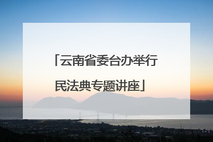 云南省委台办举行民法典专题讲座