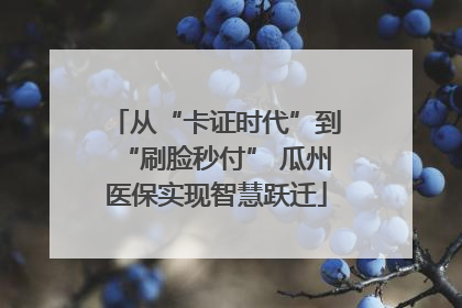 从“卡证时代”到“刷脸秒付” 瓜州医保实现智慧跃迁