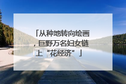 从种地转向绘画，巨野万名妇女链上“花经济”