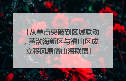 从单点突破到区域联动，黄渤海新区与福山区成立移风易俗山海联盟