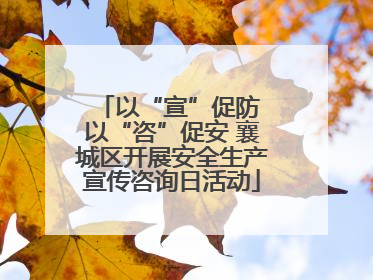 以“宣”促防 以“咨”促安 襄城区开展安全生产宣传咨询日活动