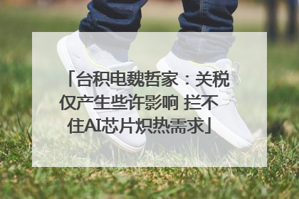 台积电魏哲家：关税仅产生些许影响 拦不住AI芯片炽热需求