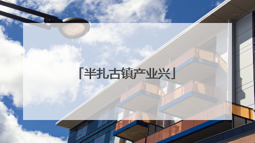 半扎古镇产业兴