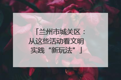兰州市城关区：从这些活动看文明实践“新玩法”