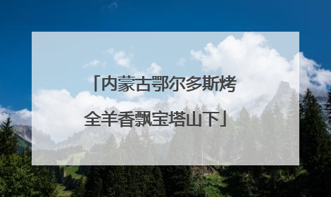 内蒙古鄂尔多斯烤全羊香飘宝塔山下