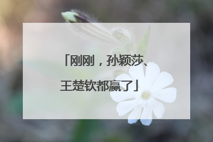 刚刚，孙颖莎、王楚钦都赢了