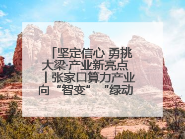坚定信心 勇挑大梁·产业新亮点丨张家口算力产业向“智变”“绿动”跃升
