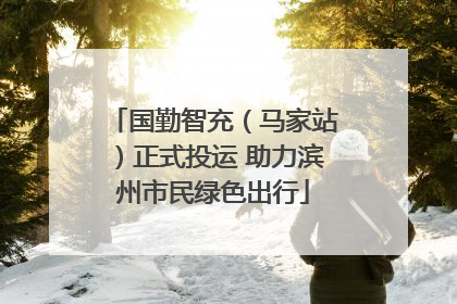 国勤智充（马家站）正式投运 助力滨州市民绿色出行
