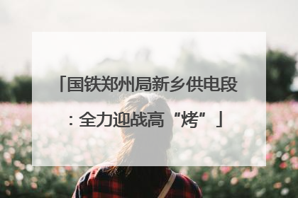 国铁郑州局新乡供电段：全力迎战高“烤”