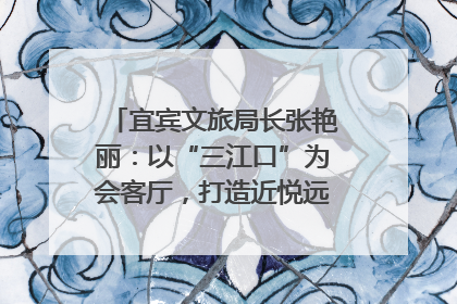宜宾文旅局长张艳丽：以“三江口”为会客厅，打造近悦远来的国际旅游城市｜文旅局长说
