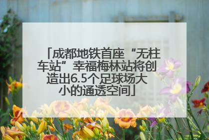 成都地铁首座“无柱车站”幸福梅林站将创造出6.5个足球场大小的通透空间