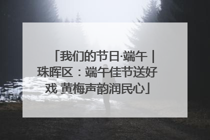我们的节日·端午｜珠晖区：端午佳节送好戏 黄梅声韵润民心