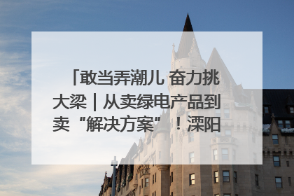 敢当弄潮儿 奋力挑大梁｜从卖绿电产品到卖“解决方案”！溧阳立足产业优势建成五大微电网示范项目