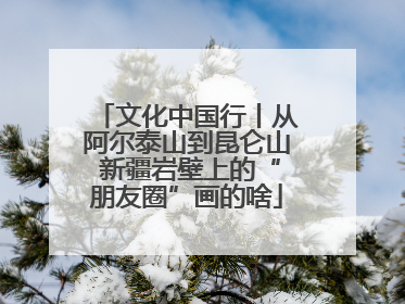 文化中国行丨从阿尔泰山到昆仑山 新疆岩壁上的“朋友圈”画的啥