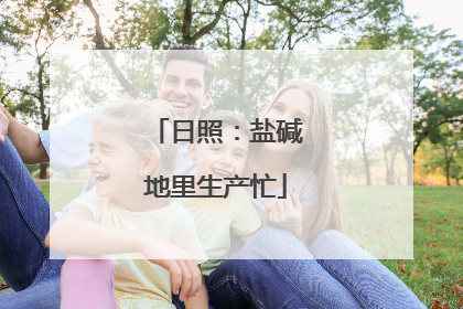 日照：盐碱地里生产忙