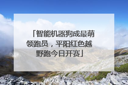 智能机器狗成最萌领跑员，平阳红色越野跑今日开赛