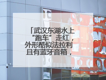 武汉东湖水上“跑车”走红，外形酷似法拉利且有蓝牙音箱，负责人：高峰期一两百人排队