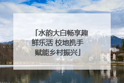 水韵大白畅享趣鲜乐活 校地携手赋能乡村振兴
