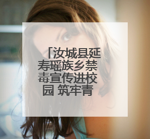 汝城县延寿瑶族乡禁毒宣传进校园 筑牢青春防线