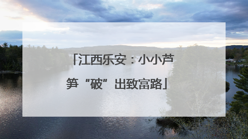 江西乐安：小小芦笋“破”出致富路