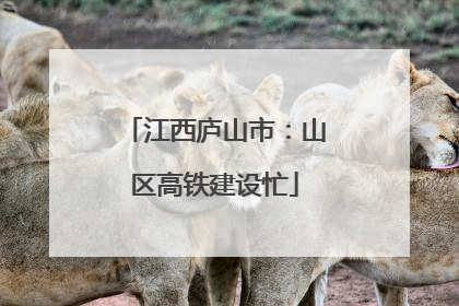 江西庐山市：山区高铁建设忙