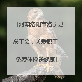河南洛阳市洛宁县总工会：关爱职工 免费体检送健康