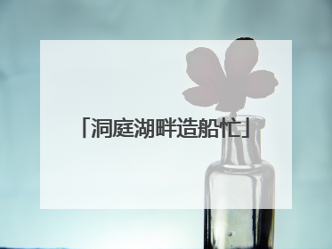 洞庭湖畔造船忙
