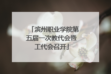 滨州职业学院第五届一次教代会暨工代会召开