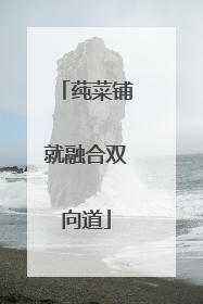 莼菜铺就融合双向道