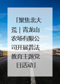 聚焦北大荒｜青龙山农场有限公司开展普法教育主题党日活动