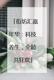 街坊汇嘉年华：科技养生，全龄共狂欢