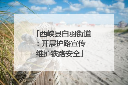 西峡县白羽街道：开展护路宣传 维护铁路安全