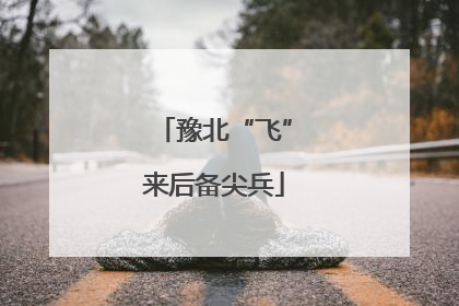 豫北“飞”来后备尖兵