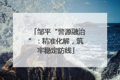 邹平“警源融治”：精准化解，筑牢稳定防线